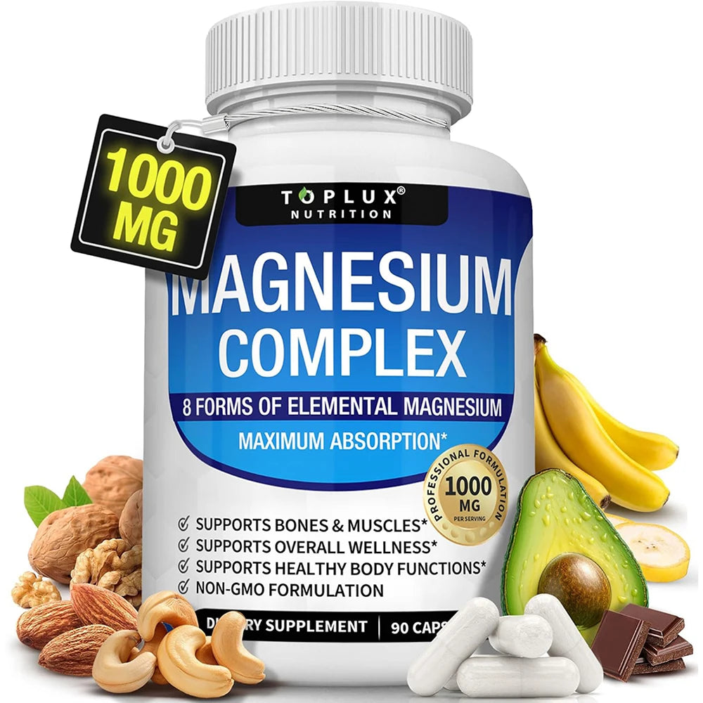 TOPLUX NUTRITION Magnesium Complex 1000MG Supplement