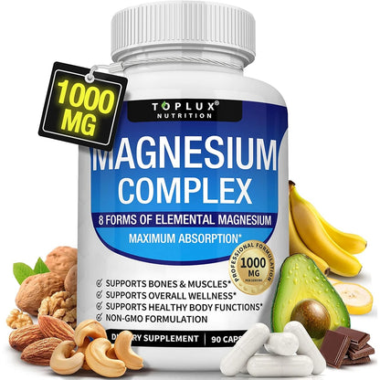 TOPLUX NUTRITION Magnesium Complex 1000MG Supplement