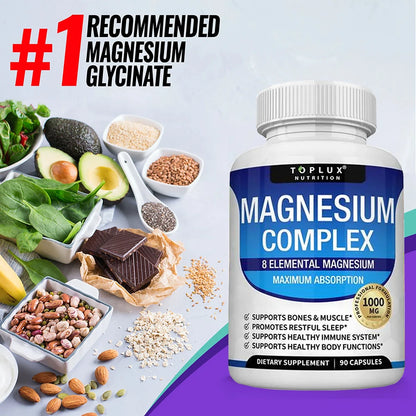 TOPLUX NUTRITION Magnesium Complex 1000MG Supplement